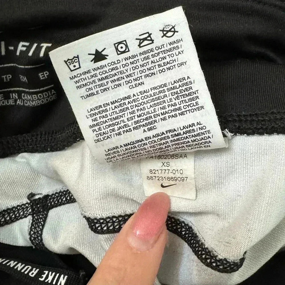 Nike Running Dri-Fit Womens Crop Leggings XS Athletic Workout Pants Athleisure - Picture 5 of 11